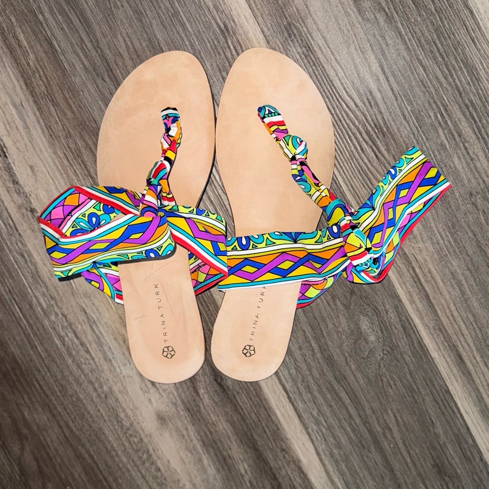 Trina Turk Multicolor Gladiator Sandals